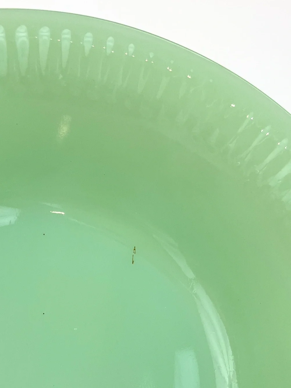Vintage Fire King Jane Ray Jadeite Dessert Bowls Set of 2 1950's